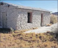  ??  ?? LEFT: Before it became a wildlife refuge, Ash Meadows was planned to become a 30,000-home community. RIGHT: The cabin next to Longstreet Spring remains from early settler days.