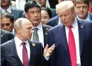  ?? Bild: MIKHAIL KLIMENTYEV ?? PRESIDENTM­ÖTE. Vladimir Putin och Donald Trump.