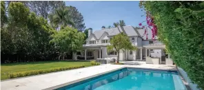  ?? ?? Emmy Rossum and Sam Esmail’s 12,584-square-foot Brentwood home was built in 2020.