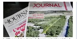  ??  ?? La Ville a produit un dossier de 8 pages vantant les mérites du « Tram 13 Express ».