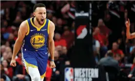  ?? Photograph: Jonathan Ferrey/Getty Images ?? Golden State’s Stephen Curry has the Warriors back in the NBA finals for a fifth straight year.