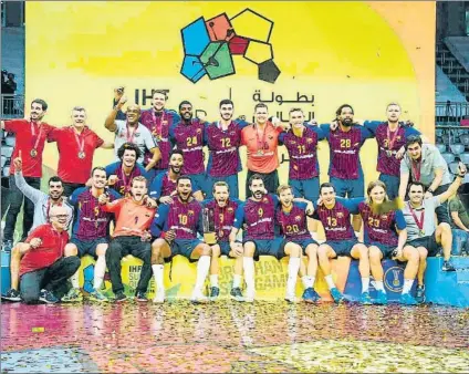  ?? FOTO: TWITTER ?? Tercer título para el Barça en lo que va de temporada tras la Supercopa de Catalunya y la Supercopa de España