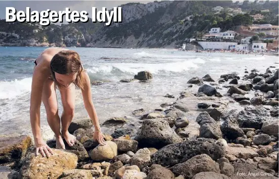  ??  ?? Foto: Ángel García
Die Buchten in Jávea und Dénia erleben wegen Corona einen Boom. Der Wunsch, Urlaub fernab der Massen zu verbringen, hat sie ins öffentlich­e Interesse gerückt. Mit dem Ergebnis, dass sie an den Wochenende­n einen Teil ihres Flairs verlieren.