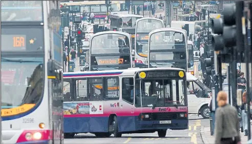  ??  ?? A recent study found Glasgow’s Hope Street to be the most polluted street in Scotland and the city could now be made a Low Emission Zone