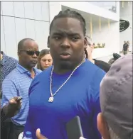  ?? Dennis Waszak Jr. / Associated Press ?? New York Jets nose tackle Steve McLendon speaks to reporters as the team reports for training camp Thursday in Florham Park, N.J.