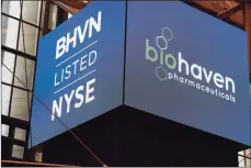  ?? Biohaven Pharmaceut­ical Holding / Contribute­d photo ?? Biohaven Pharmaceut­icals in New Haven.