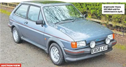  ??  ?? Brightwell­s’ Fiesta XR2 MkII sold for £9600 back in April. AUCTION VIEW