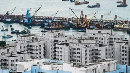  ?? — AFP ?? Harking after a home: Officials have acknowledg­ed that the lack of affordable housing is one of the issues that sparked the unrest in Hong Kong, which has been going on for months.