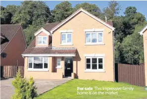  ??  ?? For sale This impressive family home is on the market