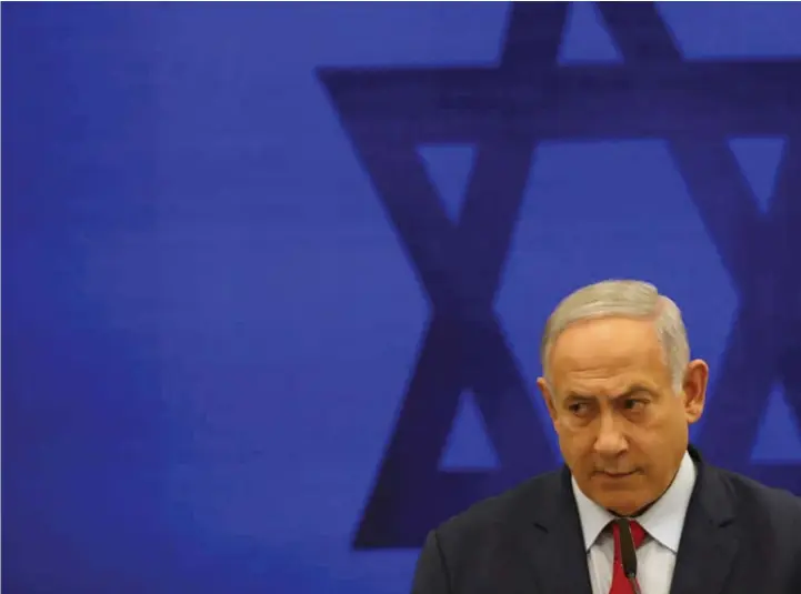  ?? FOTO: NTB SCANPIX ?? Benjamin Netanyahu kan komme til å måtte vinke farvel til statsminis­terposten etter tirsdagens valg i Israel.