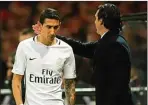  ?? AFP ?? BISA IKUTI TREN: Di Maria bersama Unai Emery.