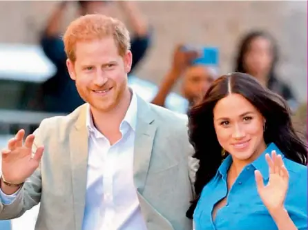  ??  ?? Meghan Markle and Prince Harry