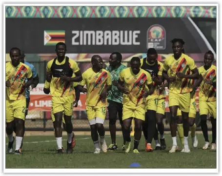  ?? ?? The Warriors are facing a tough opening match against Senegal at the Afica Cup of Nations finals in Cameroon tomorrow