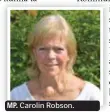  ??  ?? Carolin Robson.