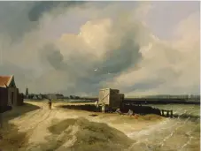  ?? | COURTESY OF PYMS GALLERY ?? LEFT: “A View of Irishtown from Sandymount,” by James Arthur O’Connor, circa 1823. Private collection.