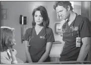  ??  ?? Chicago Med returns to the NBC schedule today. The series stars Torrey DeVitto as Dr. Natalie Manning and Nick Gehlfuss as Dr. Will Halstead.