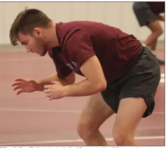  ?? (Arkansas Democrat-Gazette/Staton Breidentha­l) ?? UALR wrestler Conner Ward finished fourth at the Pac-12 Tournament on March 7. Ward was the first wrestler to sign with the Trojans in 2018.