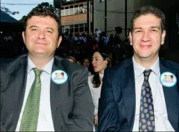  ??  ?? Andrés Vásquez y Leonardo Palacio.