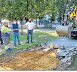  ?? ?? José Antonio Díaz, en la visita a las obras del pasaje de El Almendral.