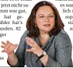  ?? FOTO: DPA ?? Andrea Nahles (47) ist seit zwei Wochen SPD-Fraktionsc­hefin.