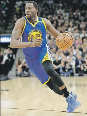  ?? "1 1)050 ?? Forward Draymond Green and his Golden State Warriors teammates play the Cleveland Cavaliers tonight in Game 1 of the NBA Finals.