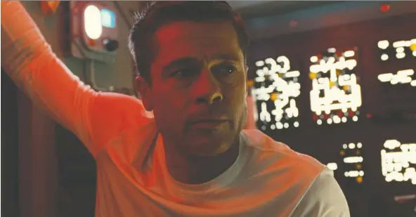  ?? 20TH CENTURY FOX ?? Actor Brad Pitt stars as an astronaut searching for his father in the upcoming movie Ad Astra, the first of a handful of intergalac­tic flicks slated for release this fall.