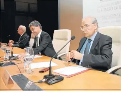  ?? D.A. ?? Alfonso Guerra, exvicepres­idente del Gobierno, ponente en una de las conferenci­as de la jornada de hoy.