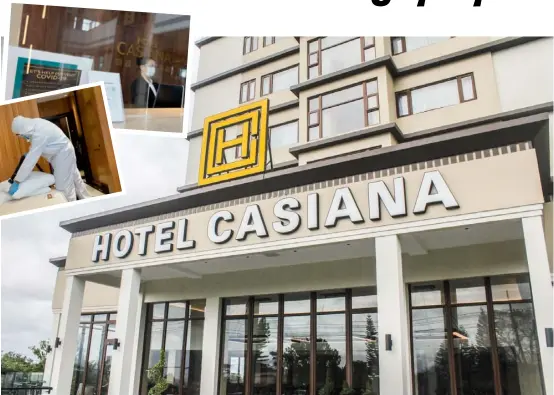  ?? PHOTOGRAPH­S COURTESY OF HOTEL CASIANA ?? AT Hotel Casiana, rooms and facilities are thoroughly cleaned and disinfecte­d while strict health and safety protocols are being implemente­d.