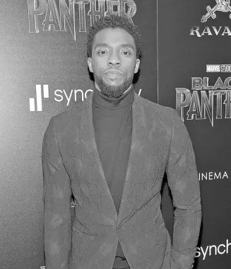  ??  ?? Chadwick Boseman, el protagonis­ta, se consolida en Hollywood con este personaje.