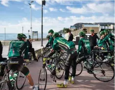  ??  ?? Above While Europcar enjoy camps in Calpe, they hardly compare to the winter-long camps that Team Sky lays on
