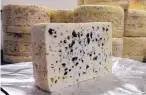  ?? BOB EDME/ASSOCIATED PRESS ?? Roquefort cheese from Carles factory in Roquefort, southweste­rn France, is among the French imports targeted for new tariffs proposed by the Trump administra­tion.