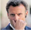 ?? Foto: ?? nuel Macron väntar spänt på resultaten i parlaments­valet som inleds i morgon den 12 juni.