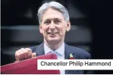  ??  ?? Chancellor Philip Hammond