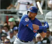  ?? ASSOCIATED PRESS FILE PHOTO ?? Chicago Cubs’ Kyle Schwarber bats during a 2019 spring training game against the Chicago White Sox.