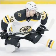  ?? AP FILE ?? Bruins defenseman Matt Grzelcyk returned to the lineup on Tuesday night against the Sabres.