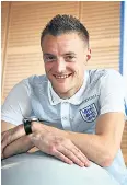  ??  ?? Adaptable: Jamie Vardy would be happy to play anywhere for England, ‘even left-back’