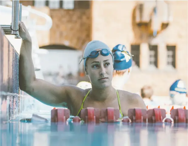  ?? Photos: Nemesis Films ?? Katerine Savard is essentiall­y re- enacting her race to the bronze in Rio de Janeiro, Postmedia film critic Chris Knight writes.