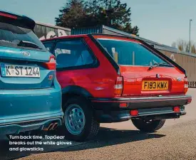  ??  ?? Turn back time. TopGear breaks out the white gloves and glowsticks