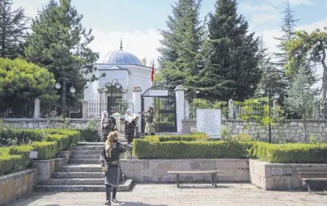  ??  ?? The tomb of Hayme Hatun in Domaniç district, Kütahya province, western Turkey, Oct. 1, 2020.