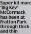  ??  ?? Super kit man: ‘Big Kev’ McCormack has been at Fratton Park through thick and thin