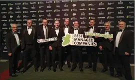  ?? ?? Best Managed Companies Awards success for Mannok.