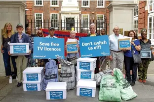  ??  ?? Groups representi­ng the elderly are calling for the licence fee plan to be ditched