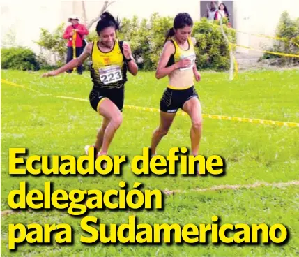  ??  ?? PROTAGONIS­TA. Carmen Toaquiza gana la competenci­a de damas. (Foto: Secretaria del Deporte)