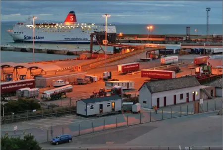  ??  ?? Rosslare Europort.