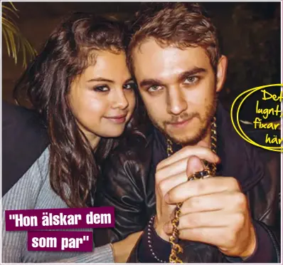  ??  ?? "HON ÄLSKAR DEM Selena Gomez har börjat dejta dj:n Anton "Zedd" Zaslavski, och där för att hjälpa henne att hålla Zedd intressera­d finns vännen Taylor Swift som har en hel del knep i rockärmen!