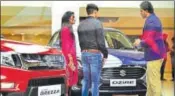  ?? MINT/FILE ?? Retail volumes failed to keep pace with the large number of dispatches rolled out in the last couple of months by automakers in anticipati­on of strong sales over the festive season