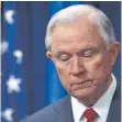  ?? FOTO: DPA ?? Jeff Sessions ist bei Donald Trump in Ungnade gefallen – jetzt muss er sein Amt abgeben.