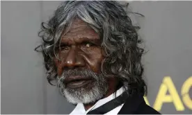  ?? Photograph: Nikki Short/EPA ?? David Gulpilil arriving at the Australian Academy of Cinema and Television arts awards in Sydney in 2015. Alongside his acting career he was a determined campaigner for the preservati­on of his culture and history.