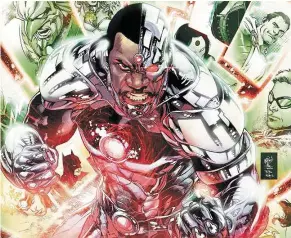  ??  ?? Cyborg is one character who would require a bigger focus on characteri­sation in the movie.