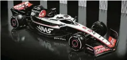  ?? Picture: TWITTER/MONEYGRAM HAAS F1 TEAM ?? SLEEK LOOK: The new Haas VF-23.